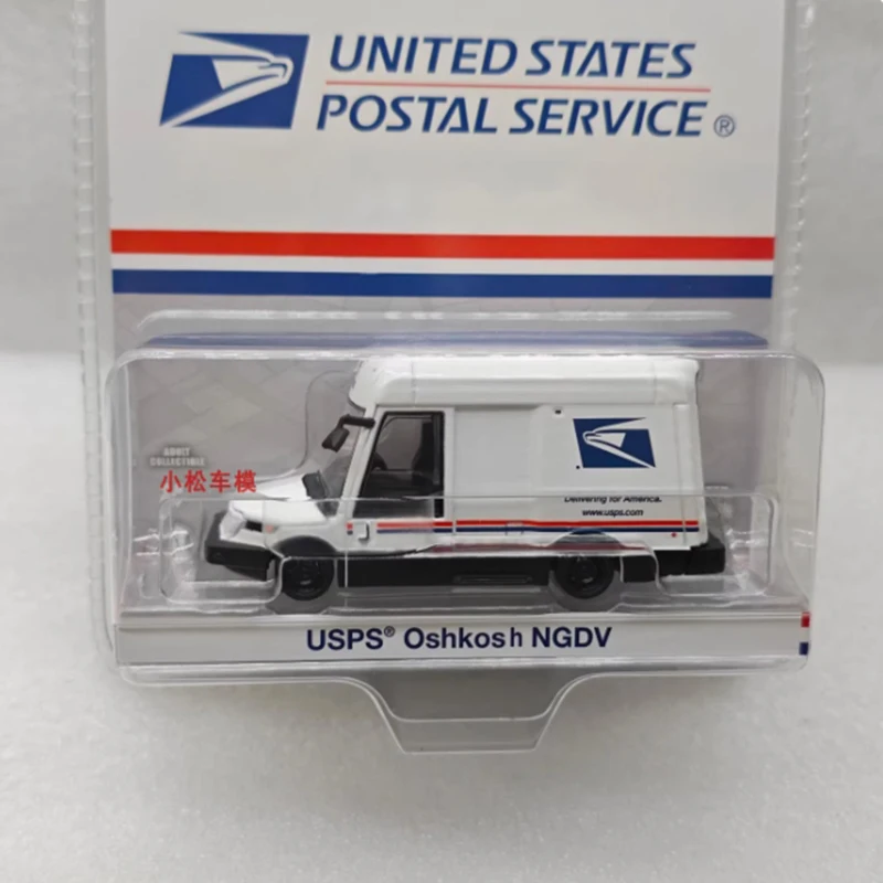 GreenLight Diecast مقياس 1:64 USPS Oshkosh خدمة بريدية سبيكة نموذج سيارة مجموعة كلاسيكية عرض اللعب