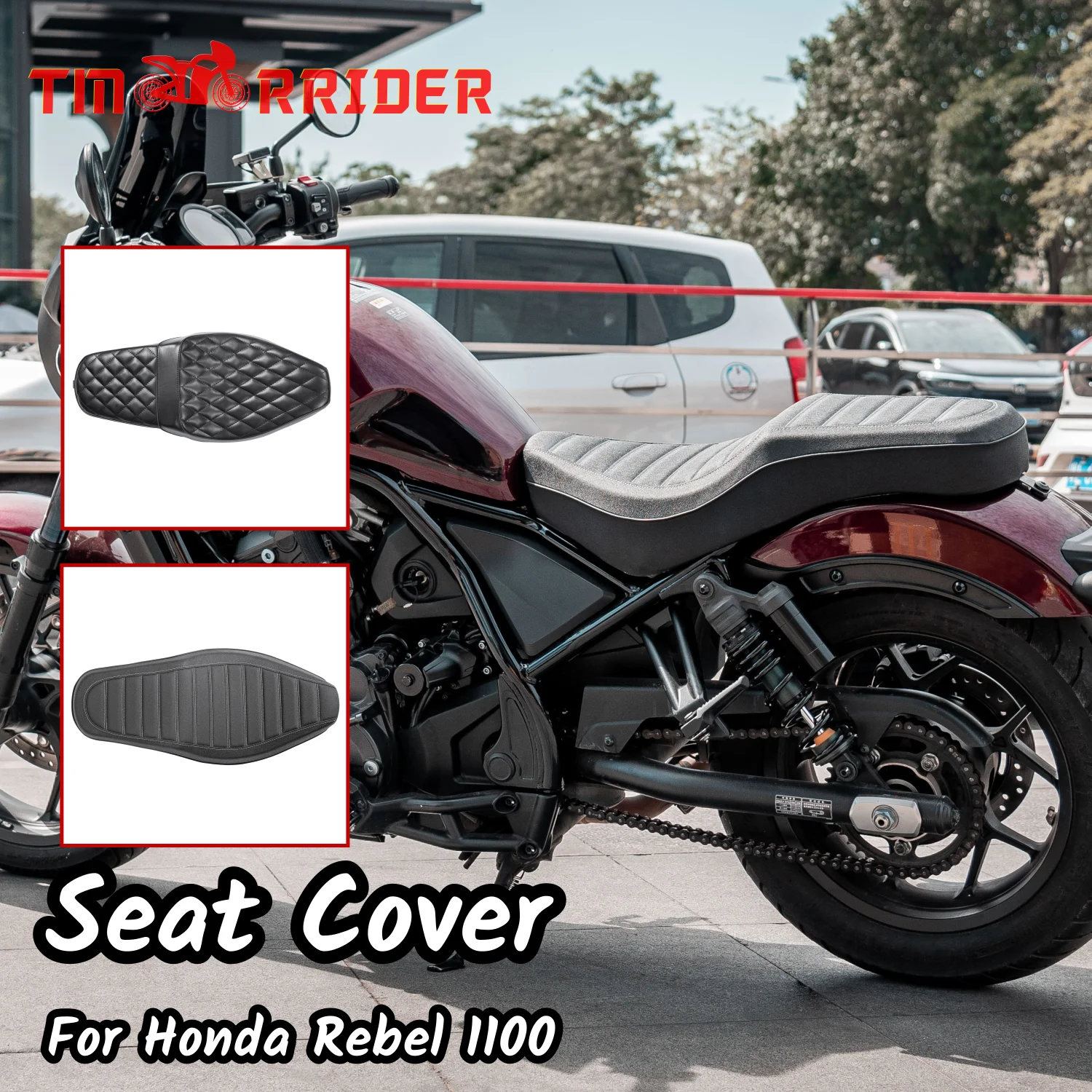 

CMX1100 Motorcycle Driver Double Seat Cover Cowl For Honda Rebel CMX 1100 2021-2023 Passenger PAD Cushion Pillion Accessories