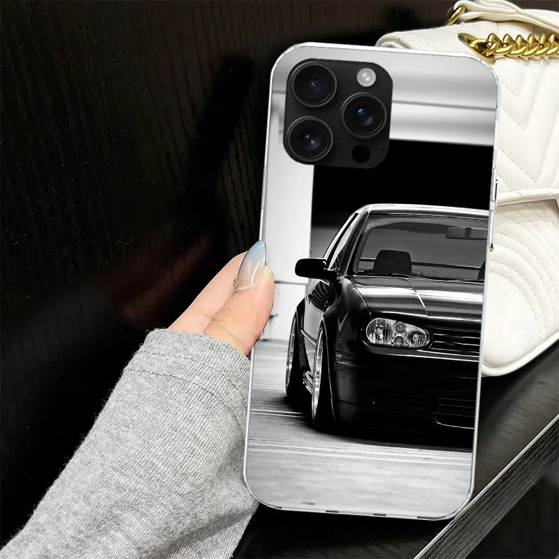 Cool MK4 MK5 Golf Car Case for iPhone 13 12 Mini 11 Pro Max Soft Phone Cover X XS XR 7 SE 8 Plus 6 6S 5 5S Silicone Black Capa view 5