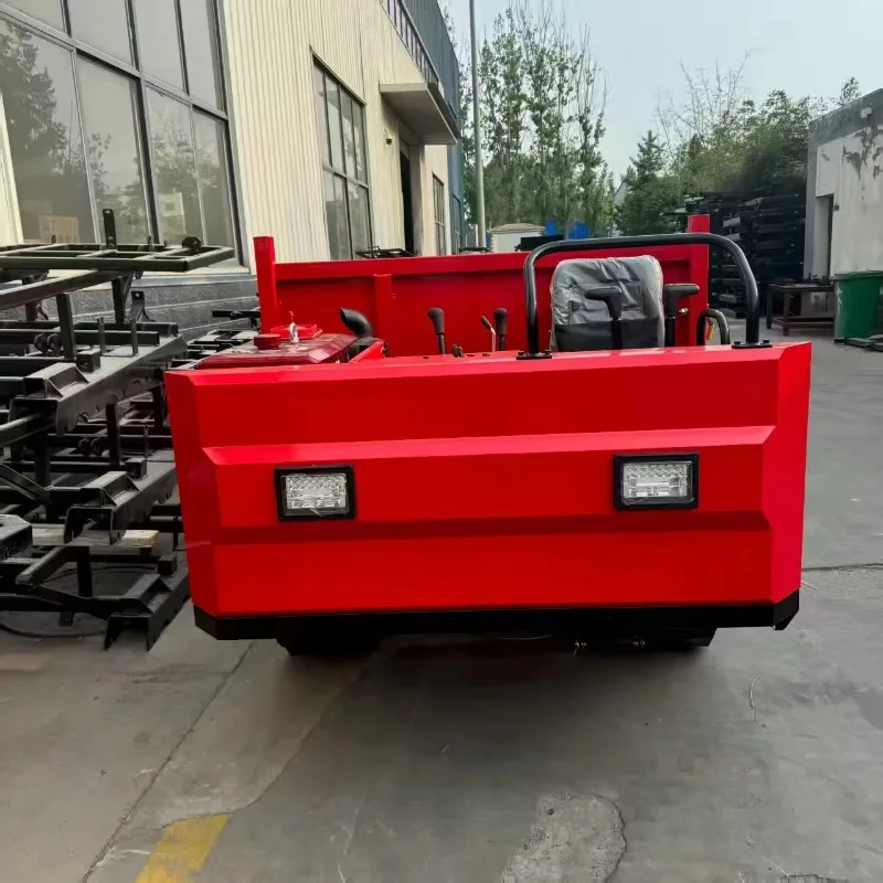 Source Factory Direct Sale Self Loading Shovel Tank Track Barrow For Narrow Greenhouse Space For Effortless Heavy Lifting