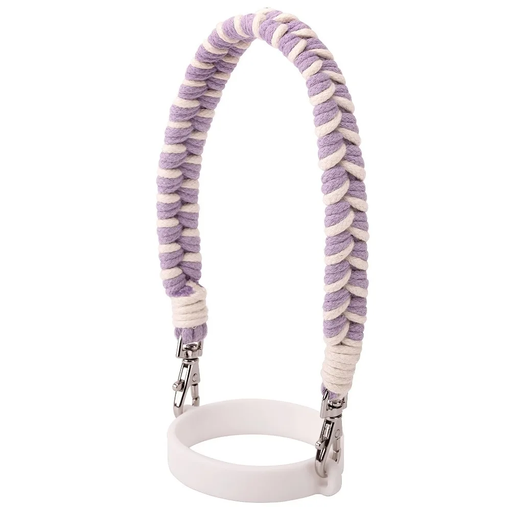 

Silicone Ring Hand-woven Water Bottle Sling Rope Detachable Universal Water Bottle Handle Strap Stretchable Water Bottle Lanyard