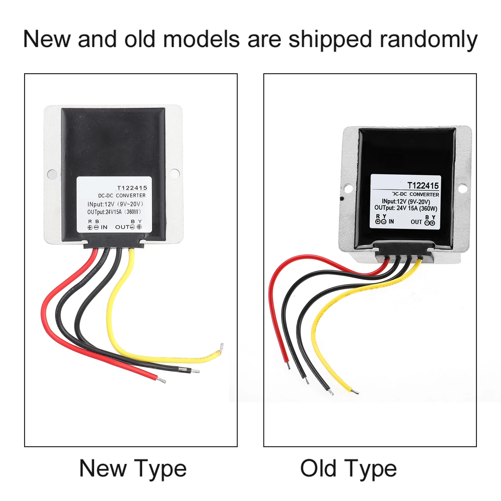 إعداد مصدر الطاقة - منظم المحول 12 فولت إلى 24 فولت مصدر طاقة عالي الكفاءة 15 أمبير 360 وات إعداد مصدر الطاقة