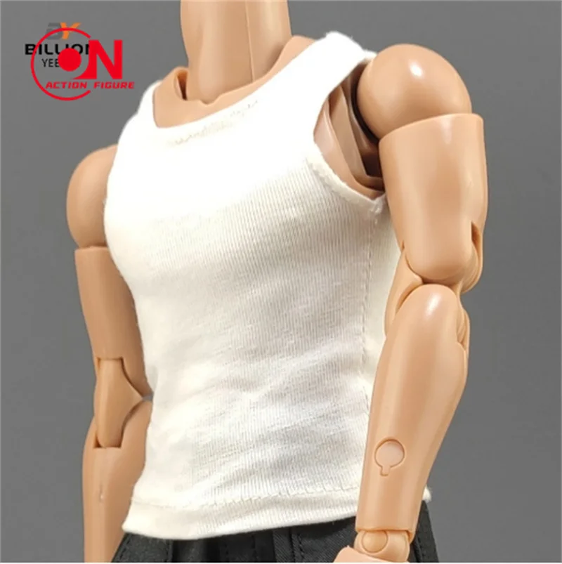 1/6 مقياس الذكور الجندي متعددة تي شيرت ملون سترة بلا أكمام ملابس رياضية لشخصية العمل 12 بوصة جسم عضلي قوي #2