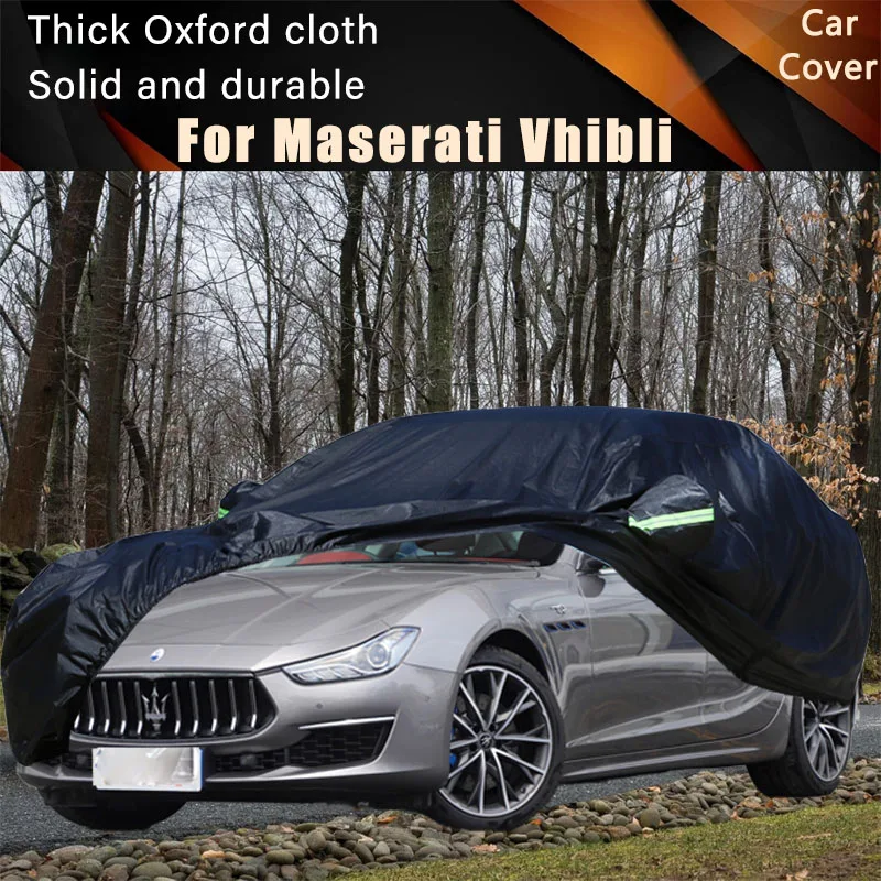 

For Maserati Vhibli Car Full Outer Covers Outdoor Waterproof Dustproof Sun Rain Snow Protection Exterior Car Accessories