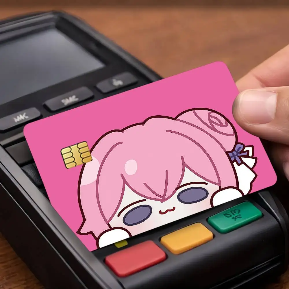 Game N-Nikke-S Credit Card Public Transportation Cards Protective Sticker Waterproof Card Face Decoration 4PCS  D-Doro-S