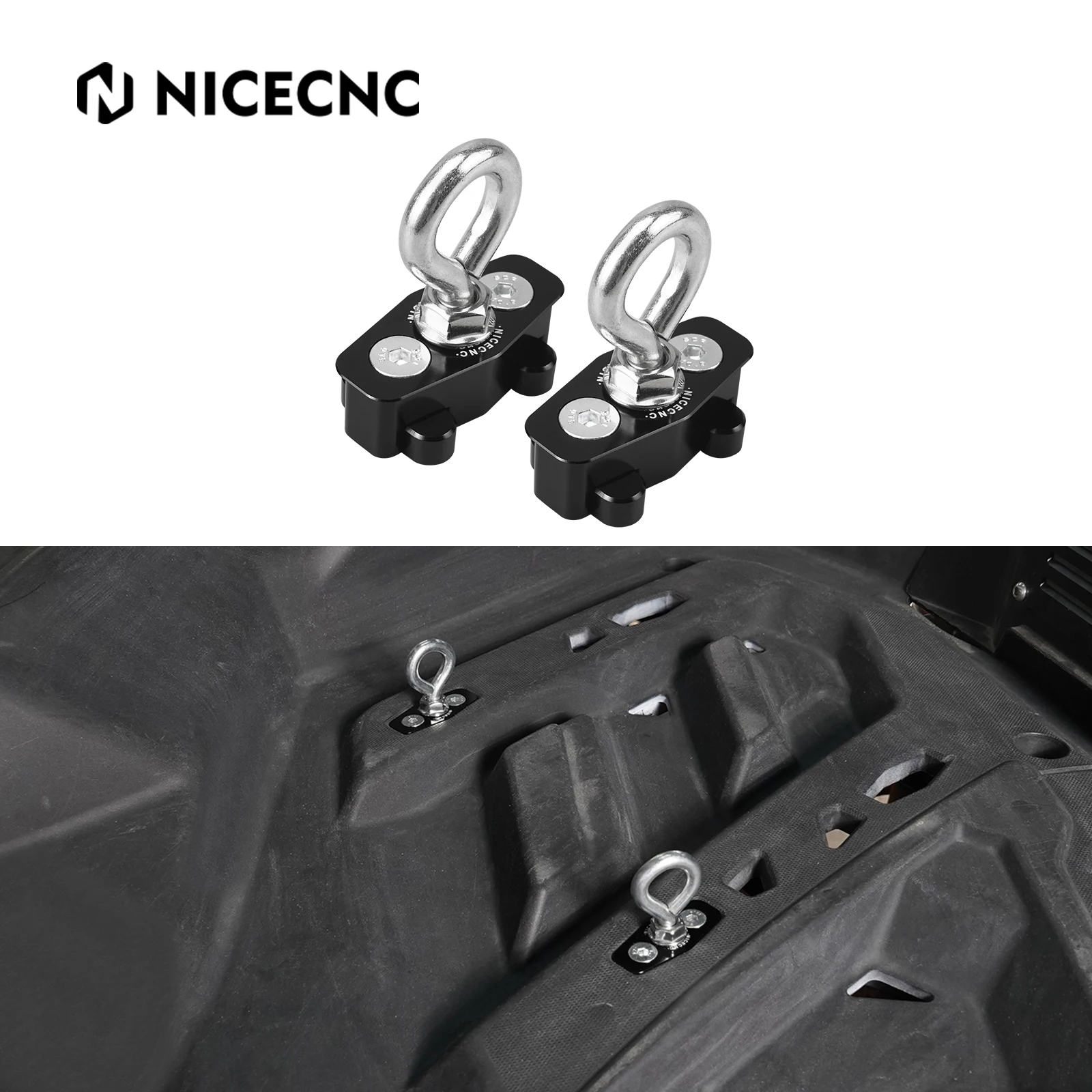 

For Can Am Maverick x3 Lock Tie Down Anchors Can-Am 4x4 Turbo DPS XMR R RR Max 900 Durable 6061 Aluminum UTV Parts