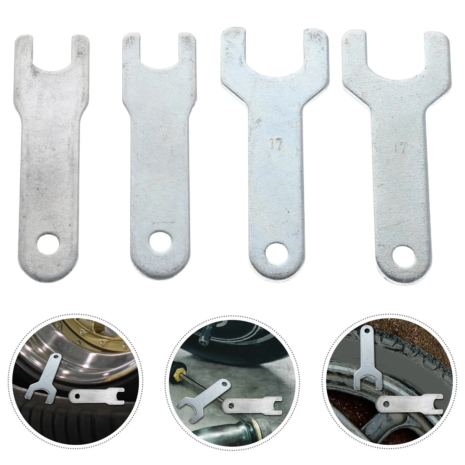 

4Pcs Pneumatic Grinder Wrench Multifunction Spanner Lightweight Design Angle Tool Universal Adjustable Angle Tool Wrench