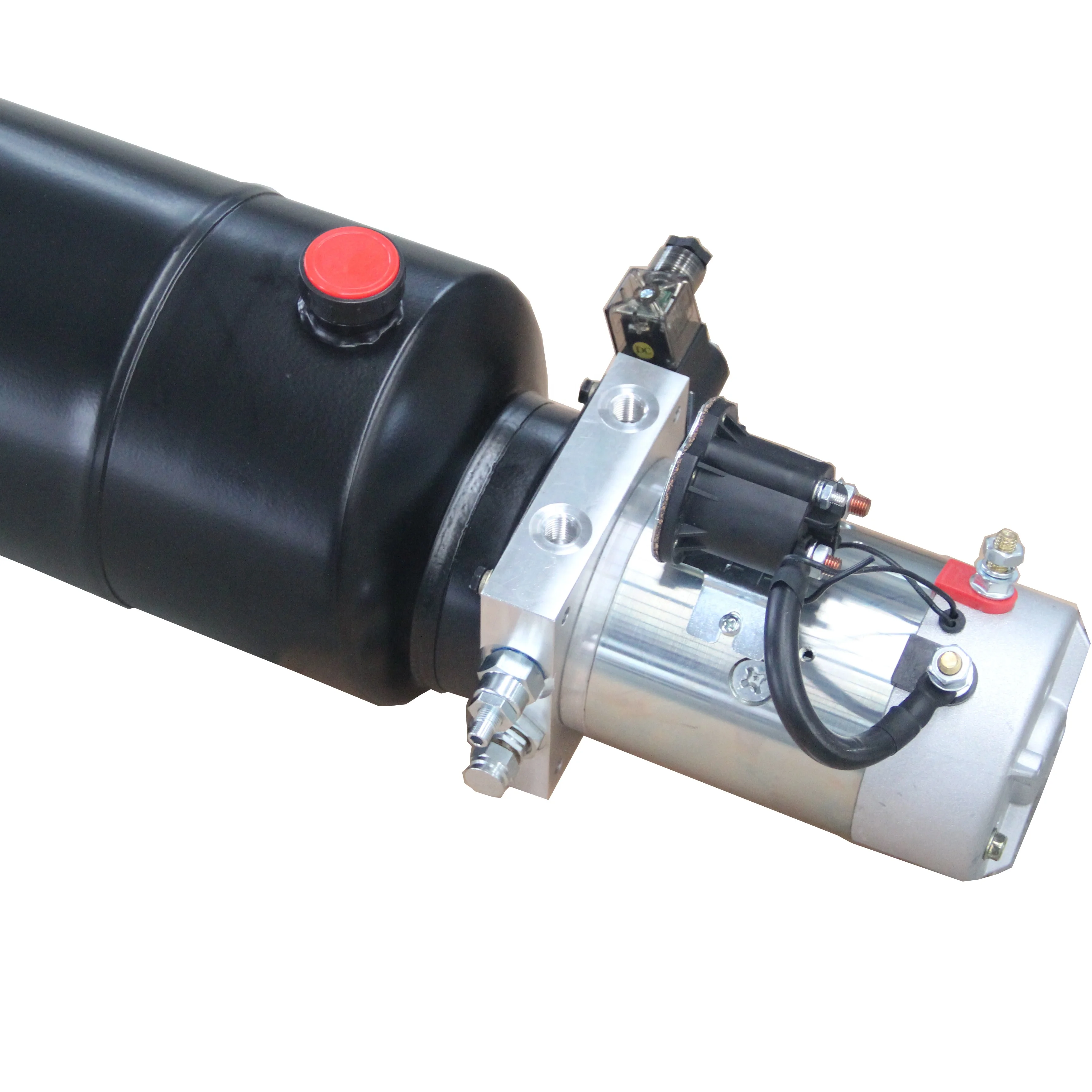 

12 V1.6KW Volt Hydraulic Cylinders Pump Motor Double Acting Unit with 7L tank