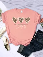 Plus Size 2XS-6XL Love Every Day Printing T-Shirt Women Casual Breathable Tshirts Soft Casual Tees Loose Short Sleeve Female