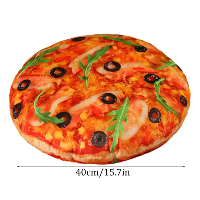 Almofada recheada Pizza Panquecas Almofadas, Brinquedos de pelúcia, Simulação Decoração Snack, Encosto, Presente Criativo para Crianças, 40cm