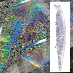 DIY Fish Tape Clear Transparent Hot Heat Stamping Foil Fishing Lure Jigs Baits Spoon Holographic Paper Accessories Laser Film