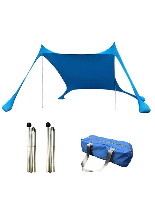 Imagem -05 - Família Impermeável uv Resistente Sun Sombra Tenda com Sandbag Leve Camping Canopy Toldo Praia Grande Barracas de Acampamento ao ar Livre