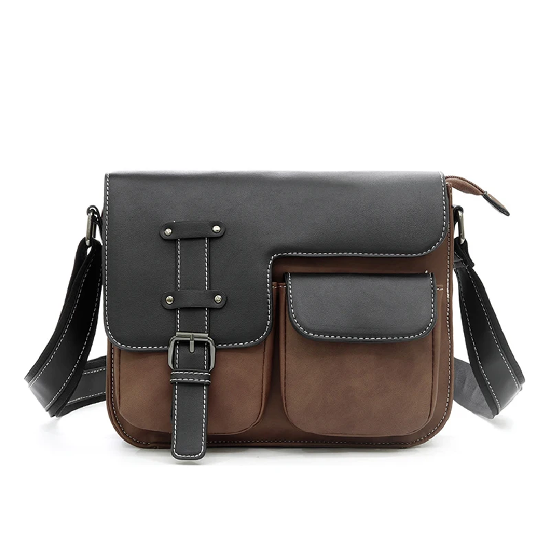 Fashion Men's Business Crossbody Bags 2022 New High Quality PU Leather Shopping Shoulder Bag Casual Travel Storage Messenger Bag