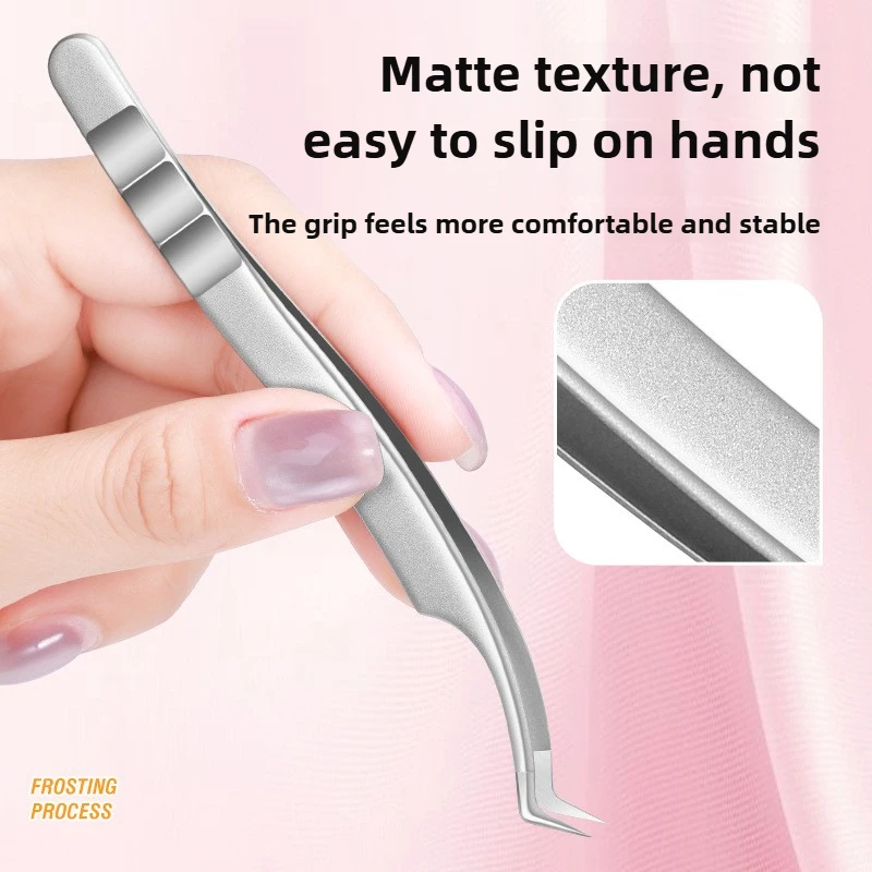 High Precision Eyelash Tweezers Beauty Eyelash Professional Grafting Eyelash High-Precision Flowering Tweezers