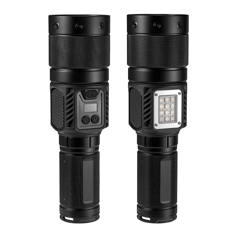 Ultra Bright White Laser Strong Light Flashlight Led High-Power Outdoor Multifunctional Zoom Flashlight Camping Fishing Light