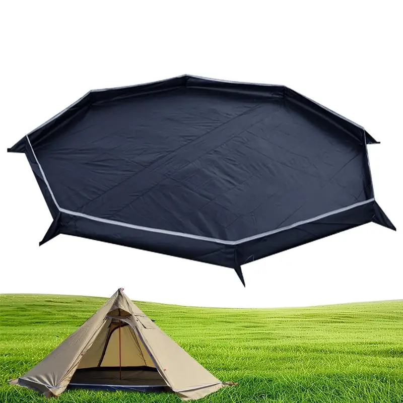 Tent Ground Cloth Octagonal Waterproof Camping Tarp Waterproof Camping Tarp Picnic Mat Portable Tarps Waterproof Tent Floor