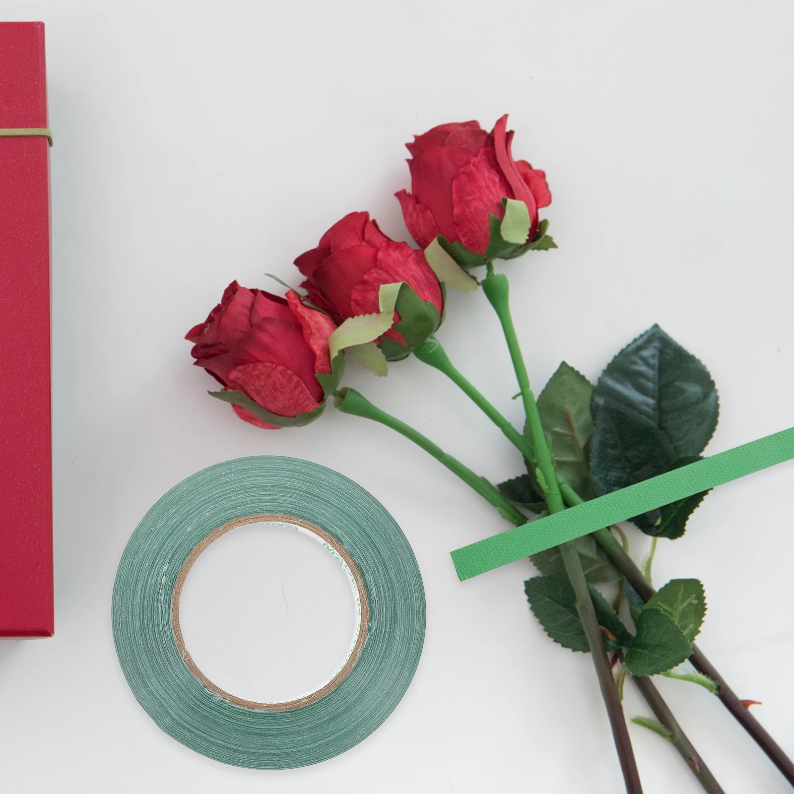 

Floral Tape Decorative Bouquet Heavy Flowers Gauze Masking Arrangement Supplies Waterproof Strong Adhesion Green