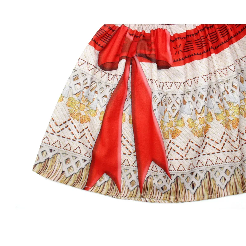 أزياء الأميرة موانا للمغامرات من Jurebecia-Ocean للفتيات ، فستان حفلة عيد ميلاد ، ملابس هالوين بظهر عاريا مع إكسسوارات