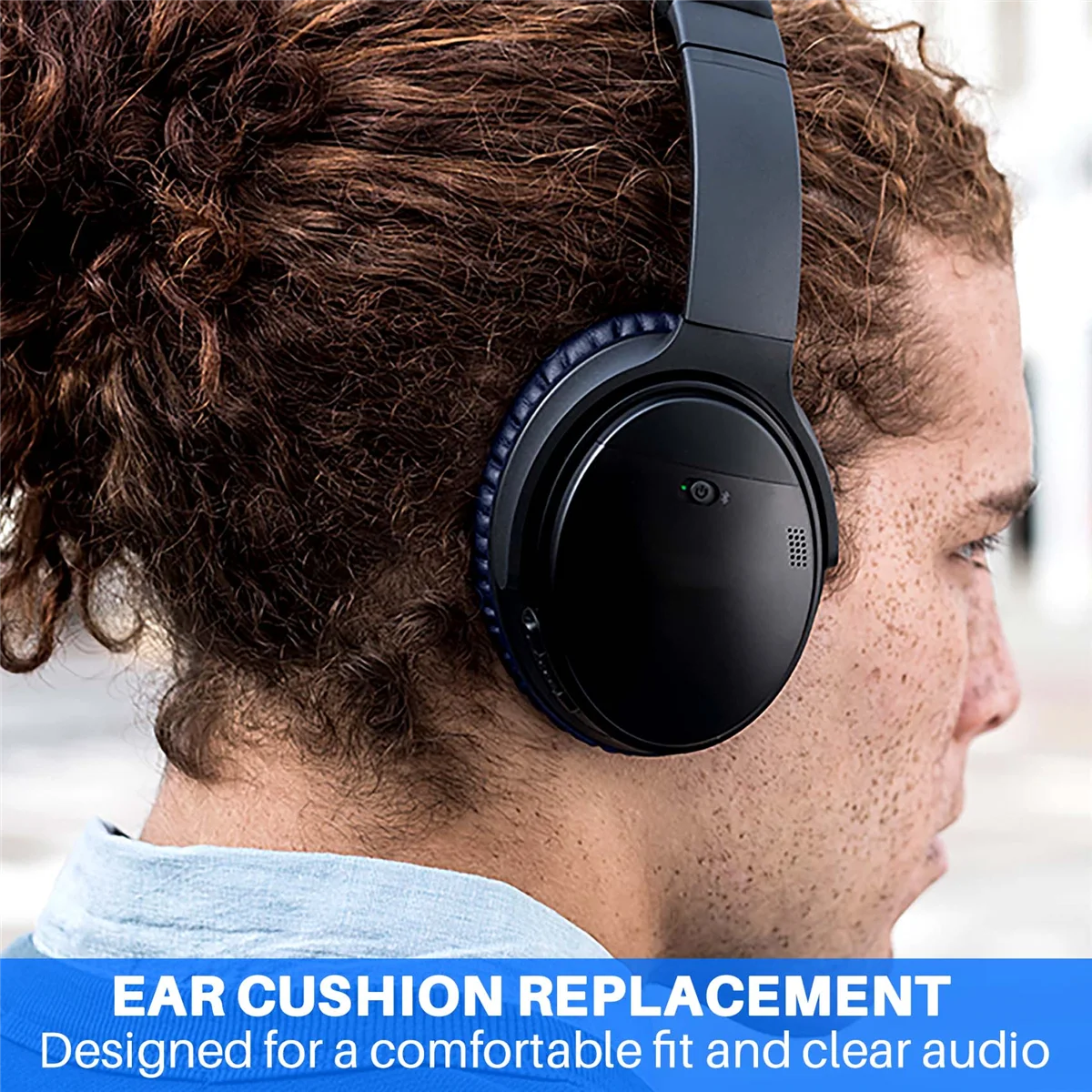 

【Сьогодні только!】Сменные амбушюры для наушников Quiet Comfort 35 (QC35) и QuietComfort 35 II (QC35 II) (синие)