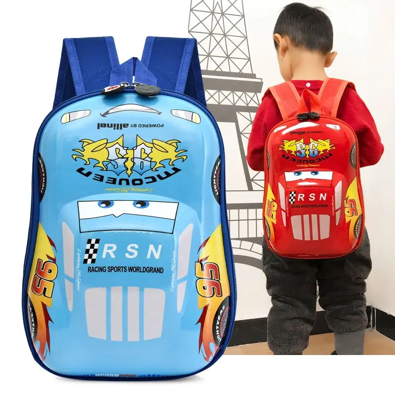 Lightning McQueen Creative Personalized Anime Character Children's 3D School Bag Cute Kawaii Simple Cartoon Backpack Wholesale