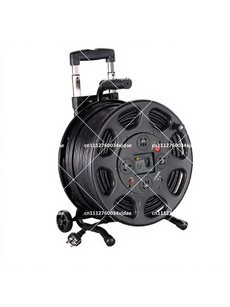 Empty Cable Reel 30M Wire Spool Mobile Winding Roller 100M Storage Reel for Cord Organization