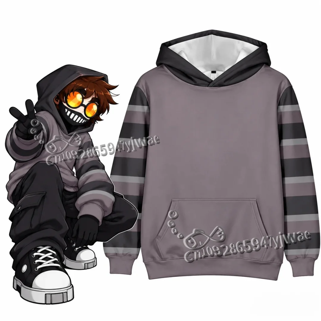 Ticci Toby Creepypasta Cosplay Pullover Hoodie Halloween Costume Animation Sweatshirt Autumn/Winter Women Men 3D Print Hoodies