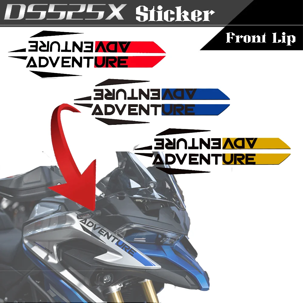 

Motorcycle Accessories Head Front Lip Adventure Decals Stickers For VOGE Valico DSX DS X DS525X 525DSX DS525 525X 500ds 525 2023