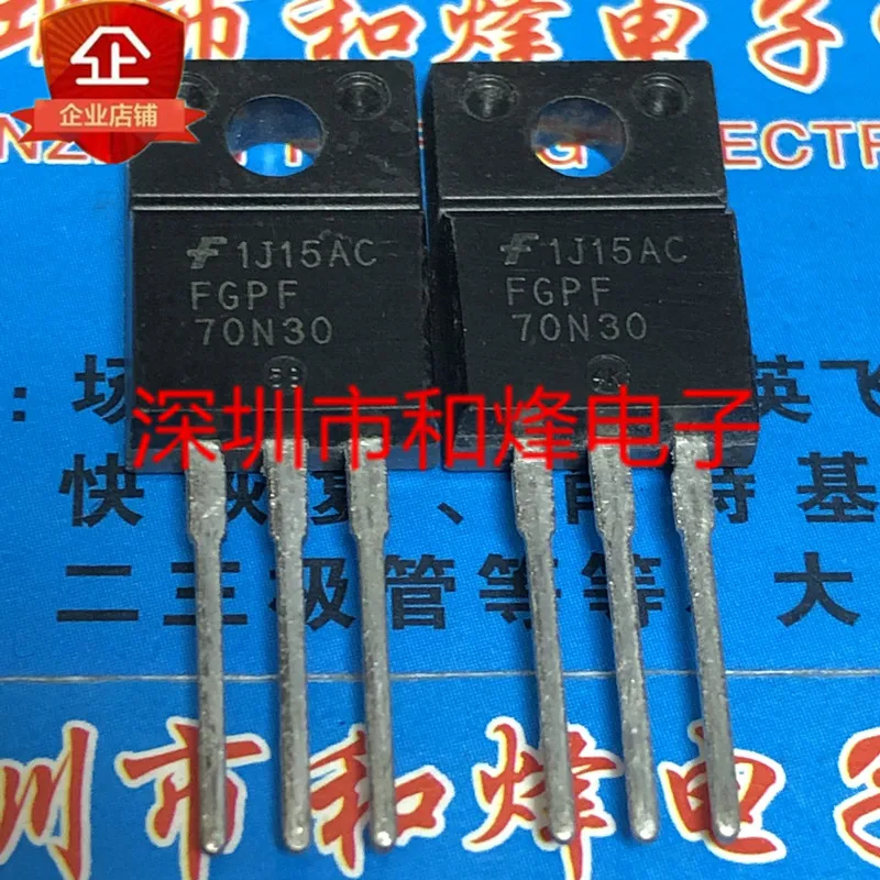 5 قطعة-10 قطعة FGPF70N30 TO-220F 300V 70A جديدة ومبتكرة على الأسهم