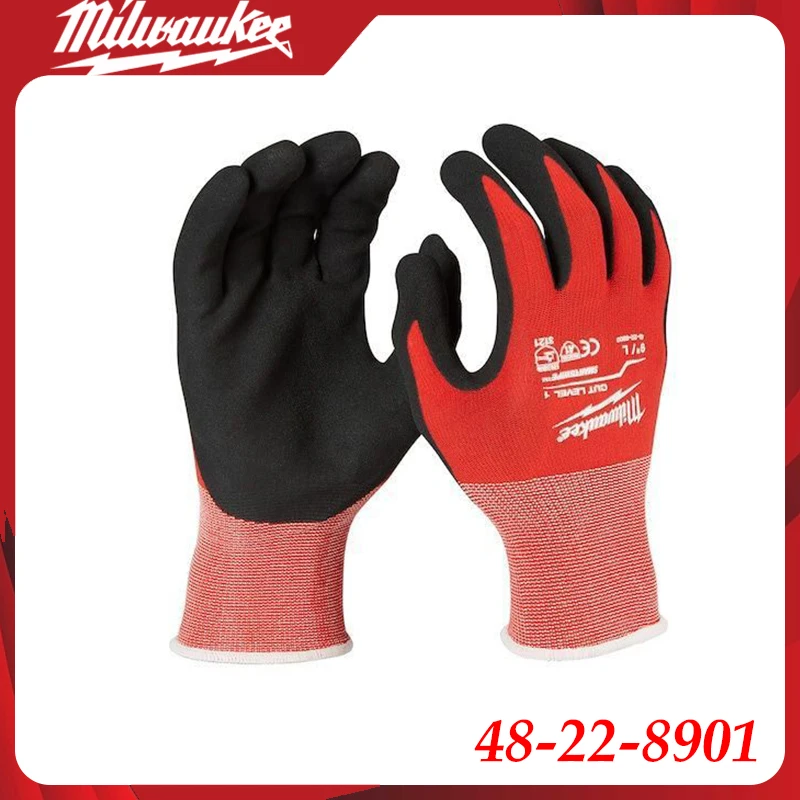 Milwaukee 48-22-8901 Work Gloves Heavy-Duty Grip Safety Gloves for Construction Workers & Tradesmen