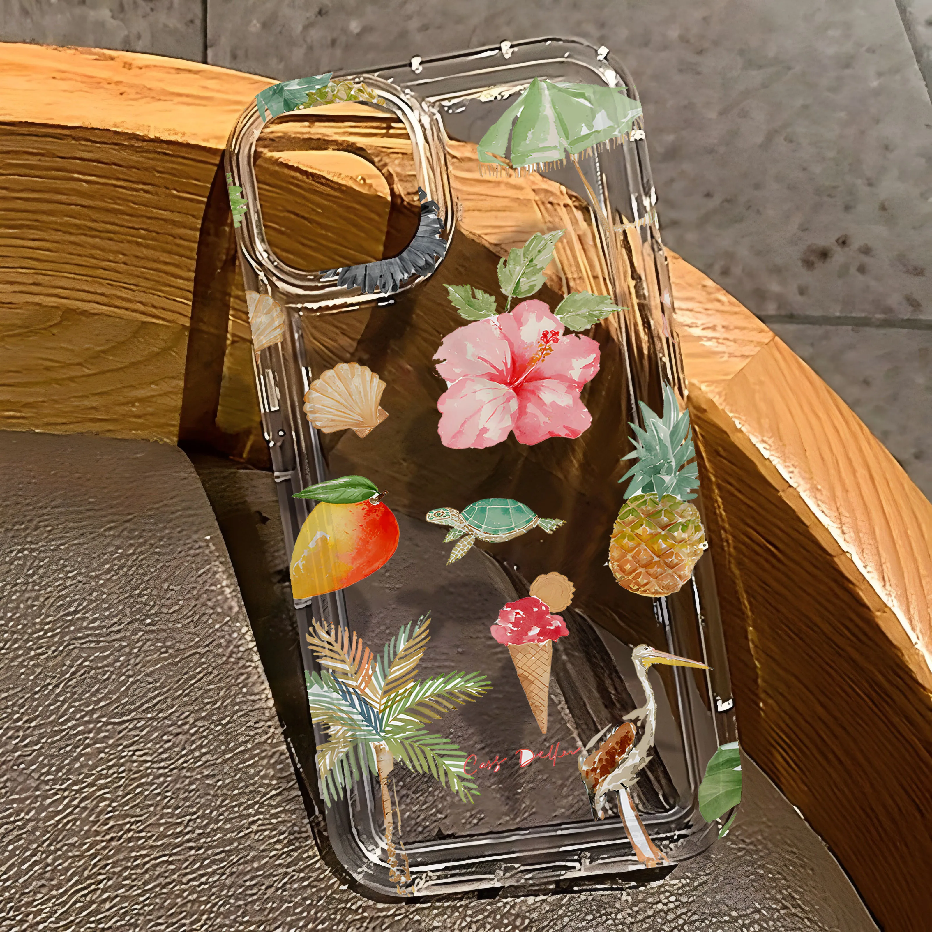 Summer Fresh Fruit Pattern Phone Case for Samsung Galaxy S25 S24 S23 S22 S21 S20 S10 Note20 Note10 FE Ultra Plus 4G 5G Clear