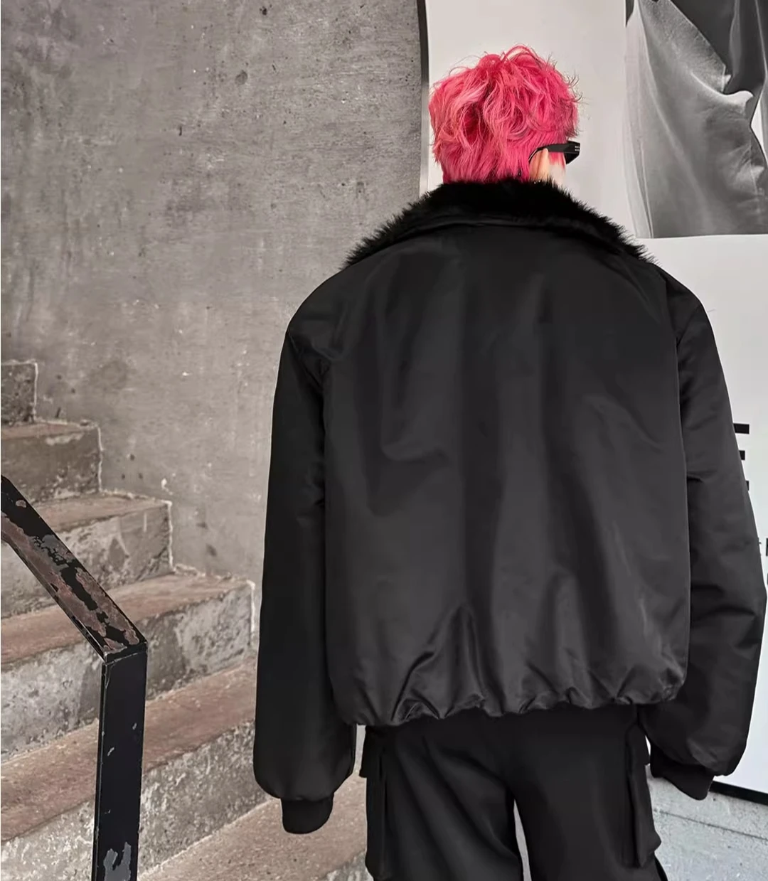 2025 الرجال النساء شتاء جديد النمط الأمريكي الرجعية فو الفراء طوق سترة شيك معاطف الاتجاه فضفاضة الراحة الدافئة التلبيب سميكة سترات #3