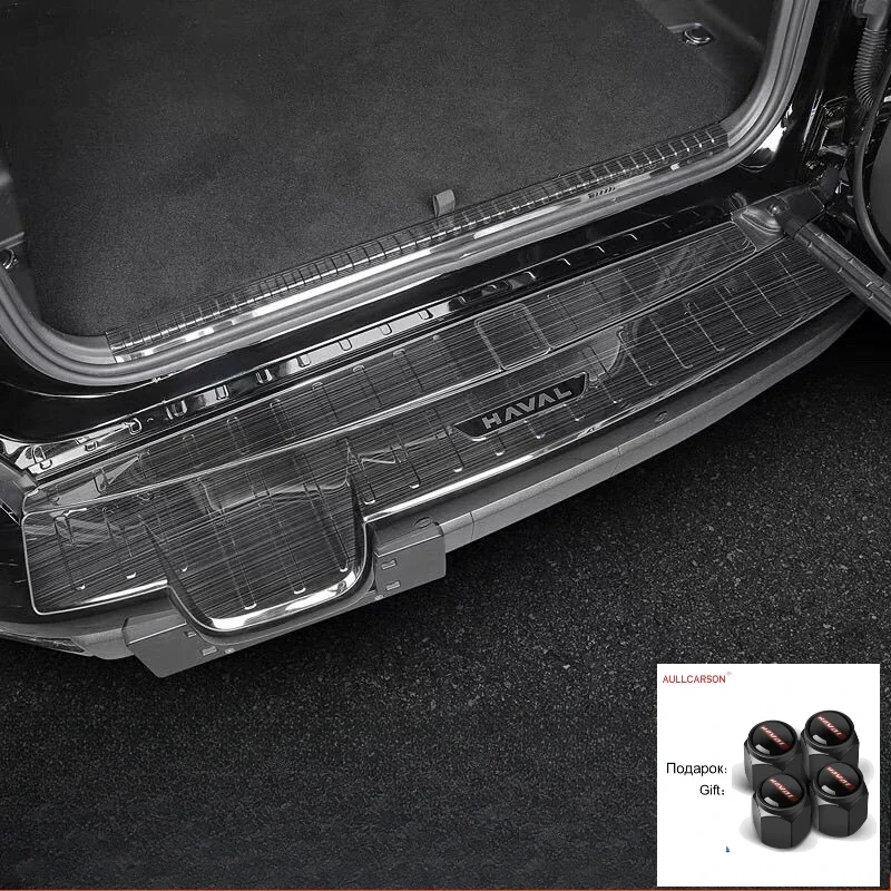 For НОВЫЙ NEW Haval H9 2025 Stainless Steel Car Styling Rear Bumper Protector Sill Trunk Guard Tread Plate Accessories 4 Pieces