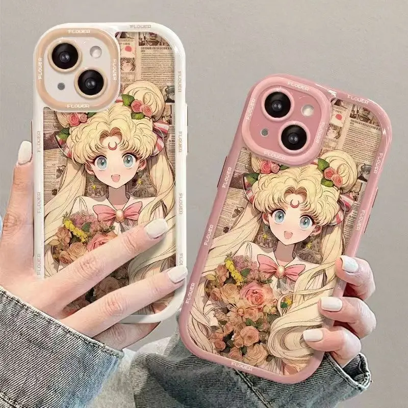 

For Iphone 15 Fashion Cute pretty girl phone case 15 14 13 11 12 Pro 13 Pro MAX Design Anime Covers