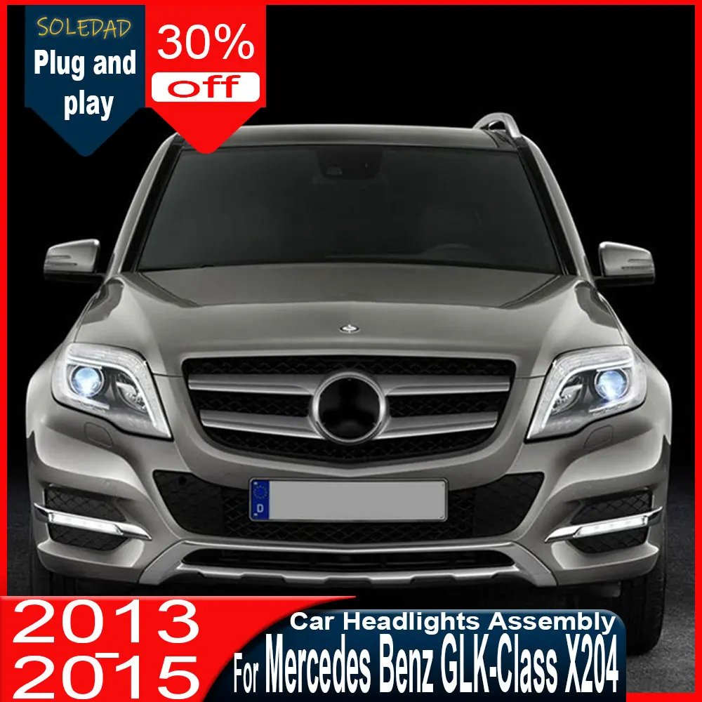 

LED HeadLamp for Benz GLK260 Headlights 2013 2014 2015 X204 LED Headlight Assembly LED DRL Hid Bi Xenon Auto Accessories
