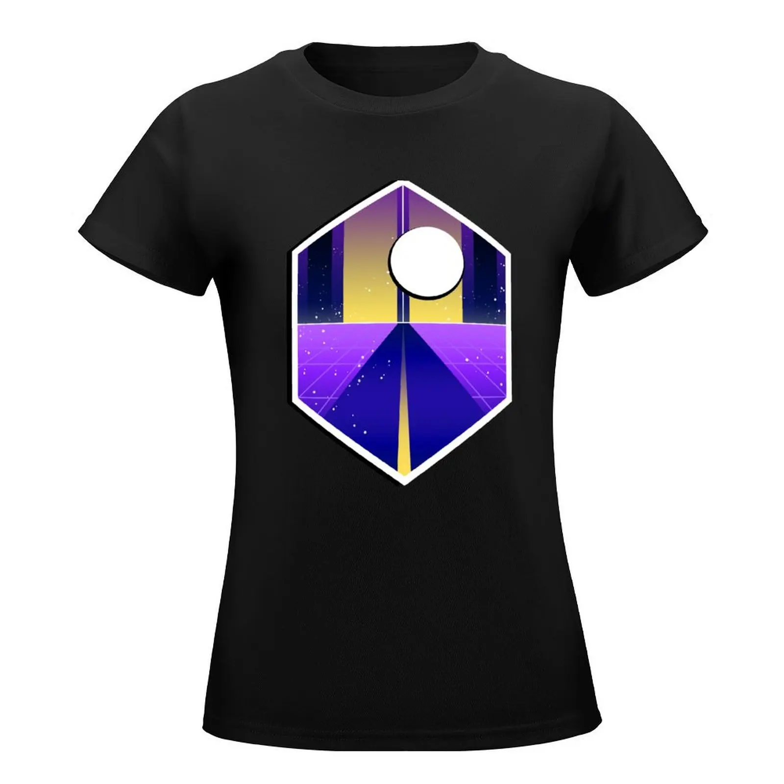 Synthwave Nonbinary Flag T-Shirt anime clothes korean fashion clothes for woman