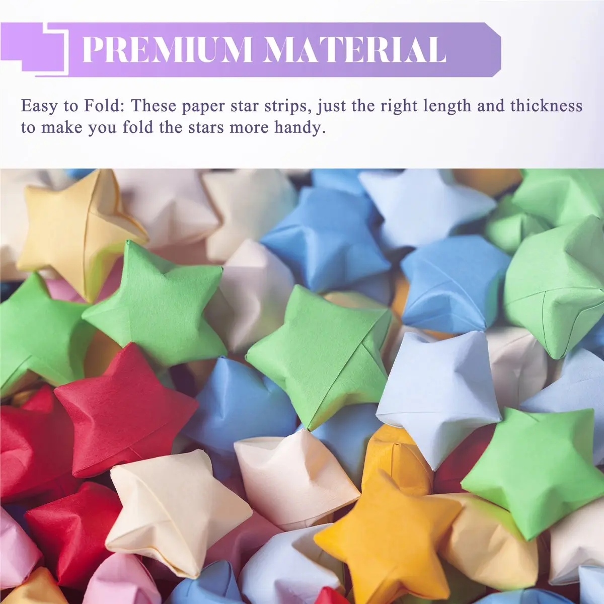 【A03R】 1350 Sheets Star Paper Strips 27 Assortment Color Star Paper Lucky Wish Double Sided Stars Paper for Children and Adults
