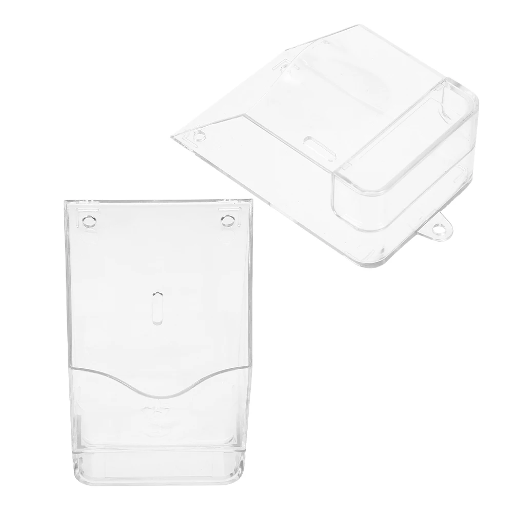 

2pcs Waterproof Transparent Doorbell Cover Rainproof Weatherproof Hood Protector For Outdoor Wireless Doorbell Access Control