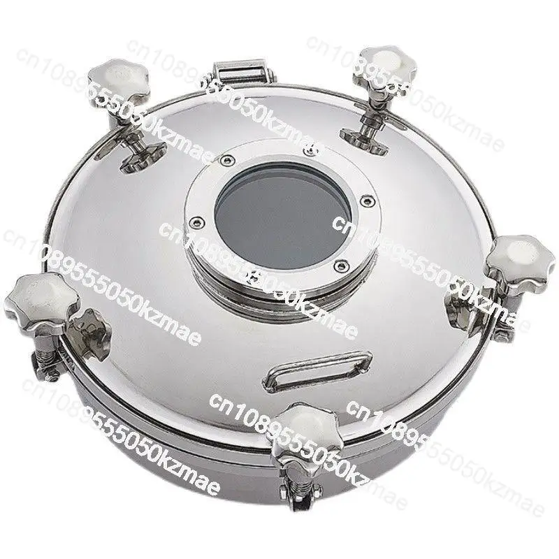 Suitable for stainless steel pressure flange sight glass manhole 316 with pressure silicone welded hole ring