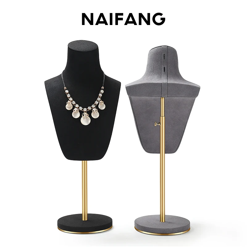 High end model neck necklace portrait display rack, jewelry rack, window display platform, pendant, jewelry display props