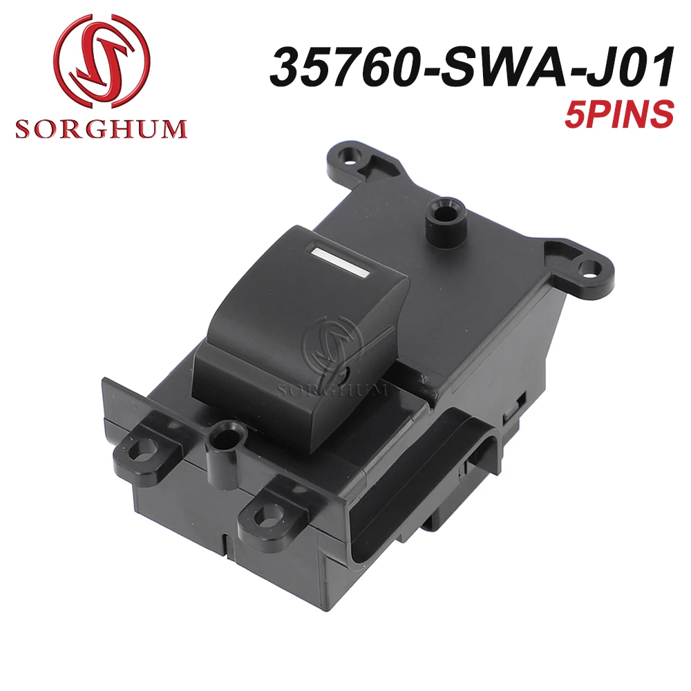 SORGHUM New Front Rear For Honda CRV 2007 2008 2009 2010 2011 Passenger Side Power Window Switch Button 35750SWAK01 35760SWAJ01