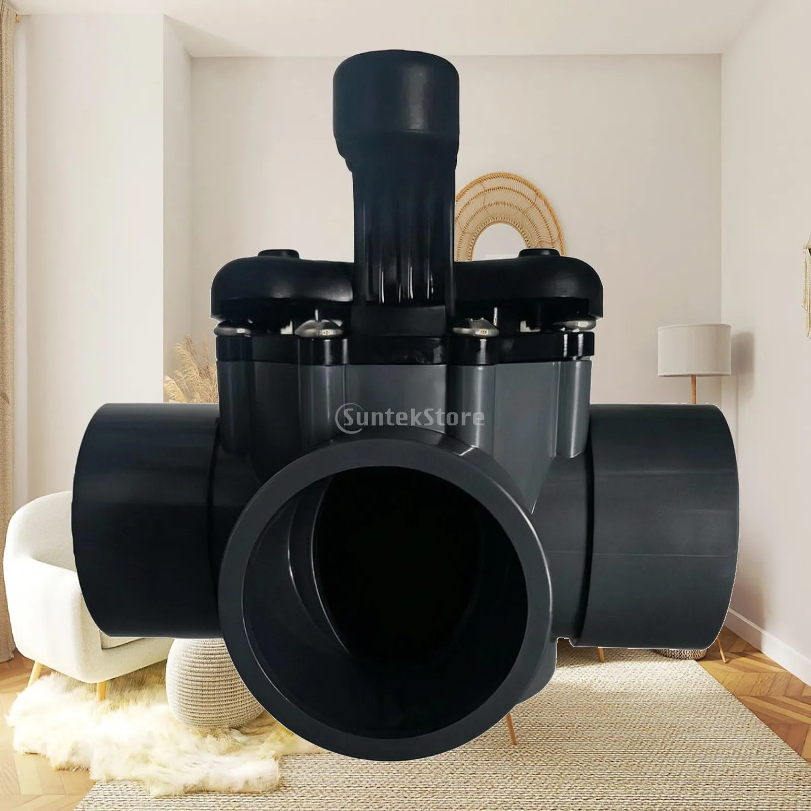 3-Port Pool Diverter Valve Rigid 3-Way Pool Diverter Valve Inline Manual for Filtration Systems