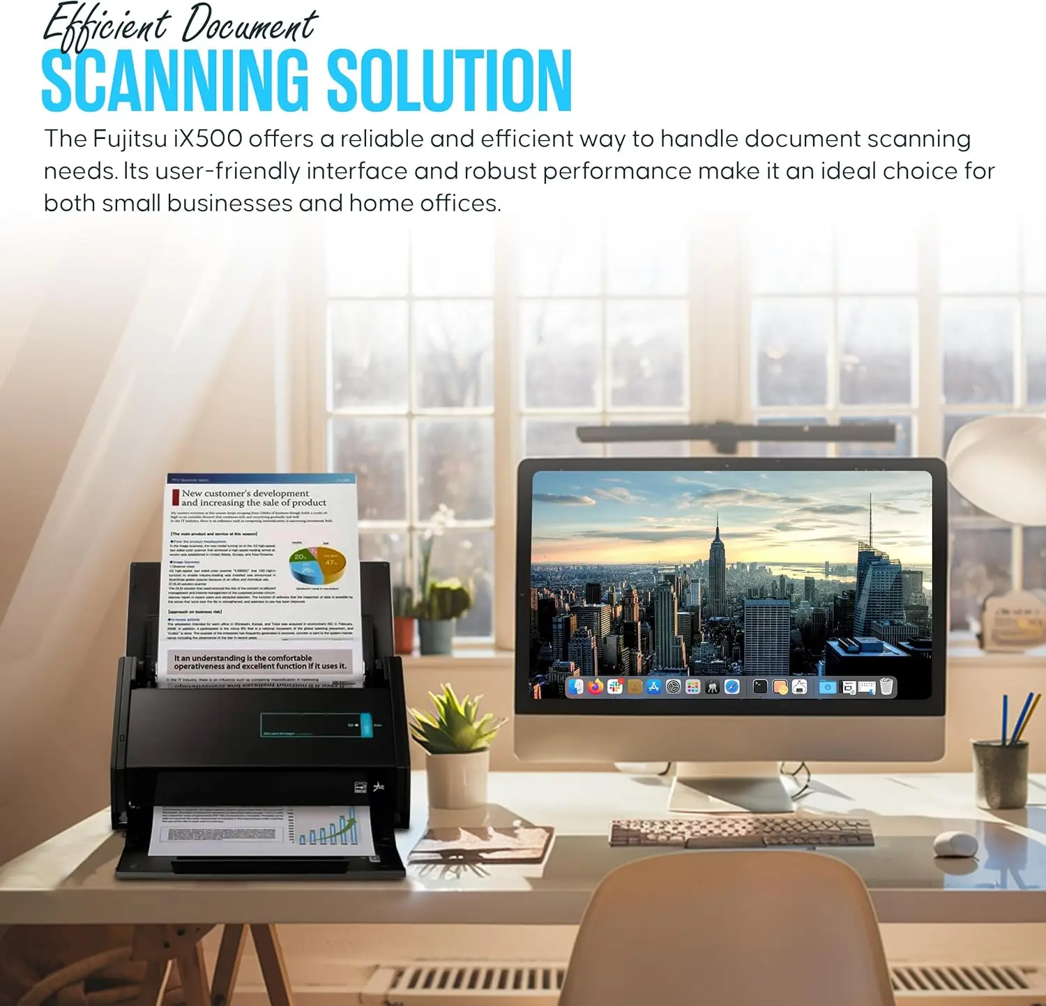 Fujitsu IX500,IX1600 ماسح ضوئي للصور والوثائق لاسلكي أو USB عالي السرعة مزود بشاشة لمس كبيرة، وحدة تغذية المستندات التلقائية