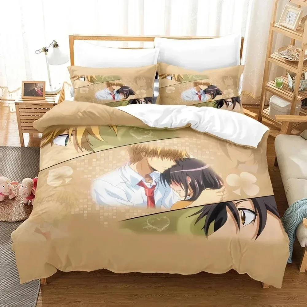 Anime Maid Sama Misaki Bedding Set Duvet Cover Bed Set Quilt Cover Pillowcase Comforter king Queen Size Boys Adult Bedding Set