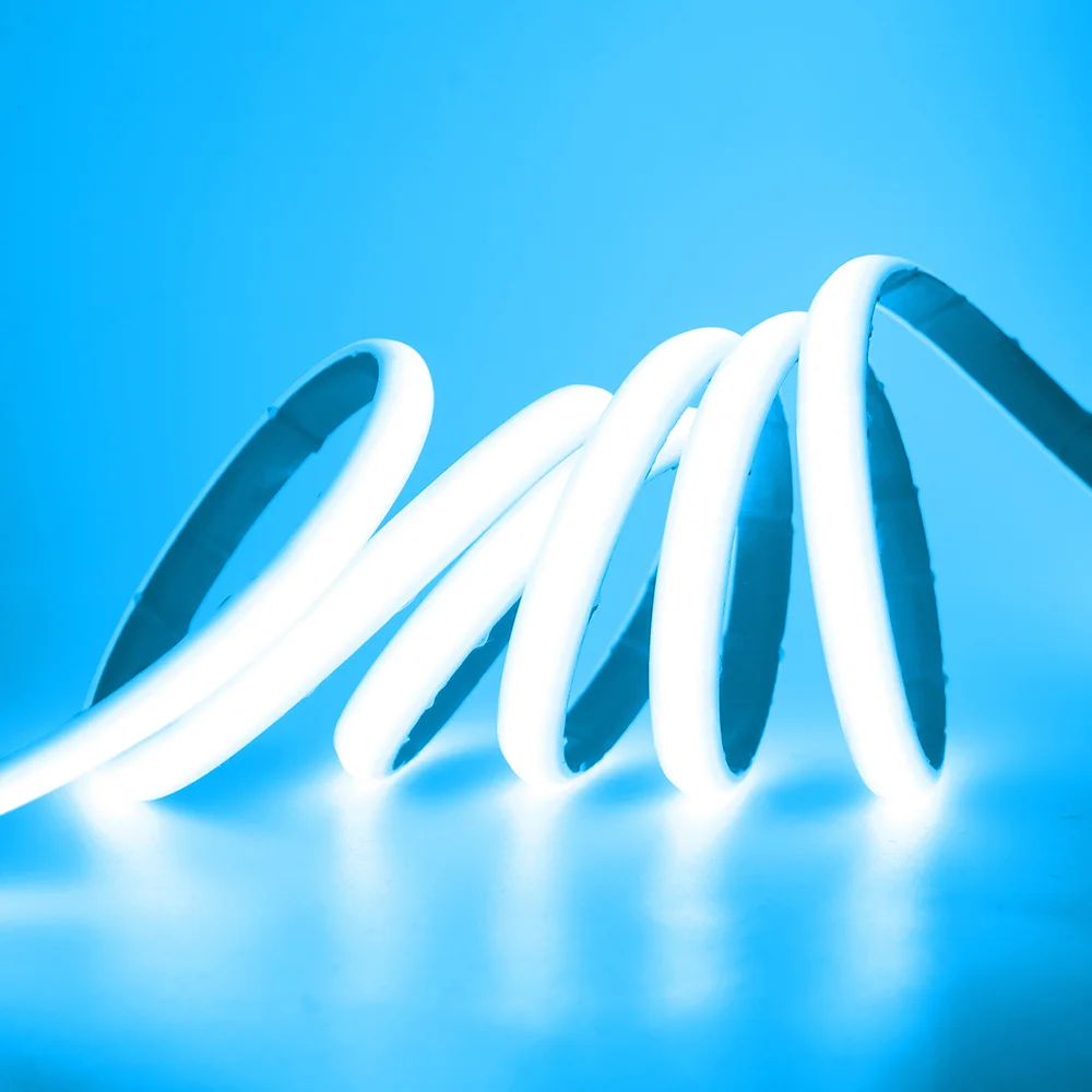 IP68 Wasserdichter COB LED Neon-Lichtstreifen 12V 24V 5m 10m 15m 20m 0,5m 320/LED Flexibles Band Silikon-Röhrenlicht RA90 – Detail 22