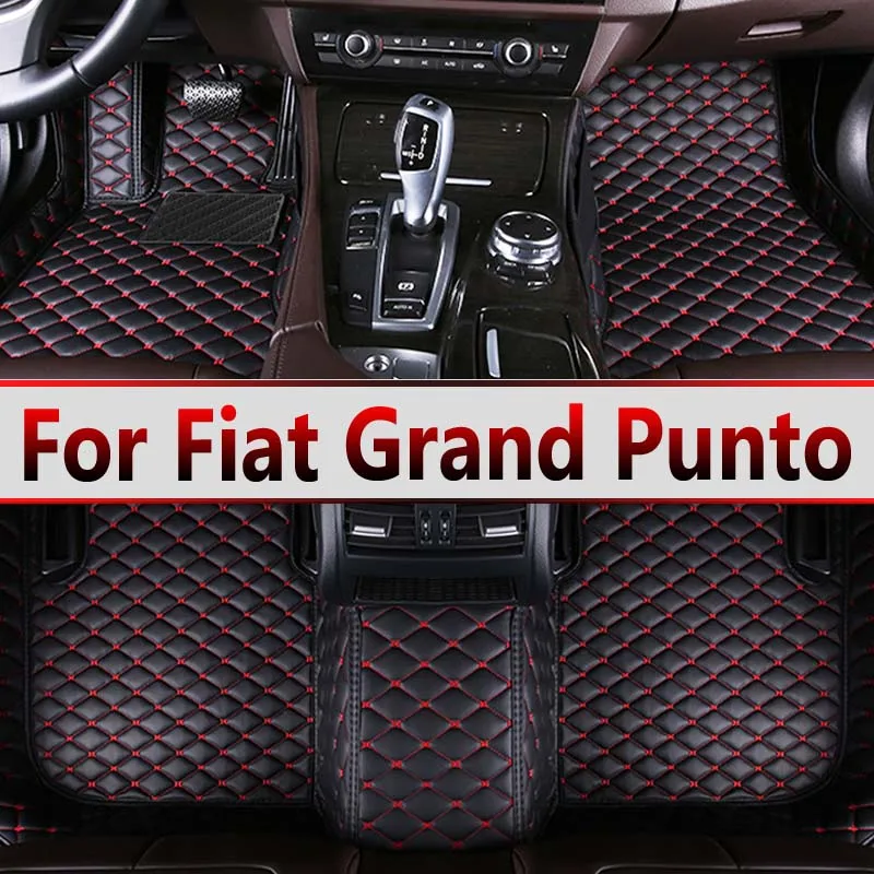 Car Floor Mats For Fiat Grand Punto Project 199 2005~2009 3door Tapetes Para Carro Alfombrillas Coche Car Mats Car Accessories