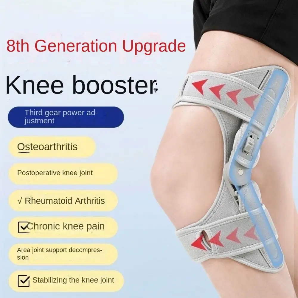 Powerful Rebound Springs Knee Assistive Device Breathable Adjustable Knee Protection Booster Non-Slip Spring Stabilizer