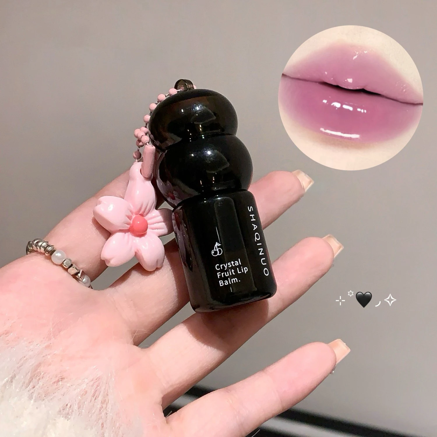 كريستال الفاكهة ترطيب الشفاه بلسم شفاف هلام مرآة قناع الشفاه عصا واضح ممتلئ الجسم تغيير لون أحمر الشفاه العناية بالشفاه الكورية