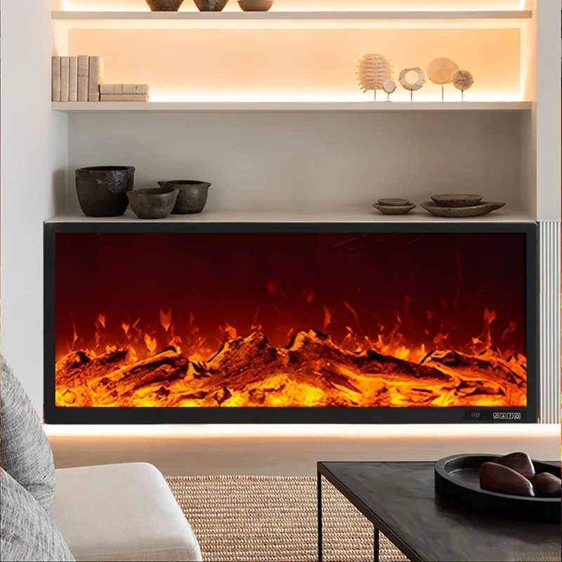 1000 mm Electric Fireplace Wall Mounted Free Standing Decorative LED Light Electric Fireplace