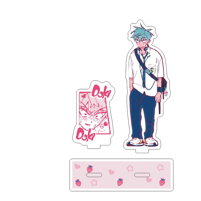 الغريبة المرحلة إيفان و تيل أرقام الاكريليك حامل أنيمي عمل الشكل الملحقات جمع الاطفال الشكل اللعب هدية سطح المكتب الحلي #5