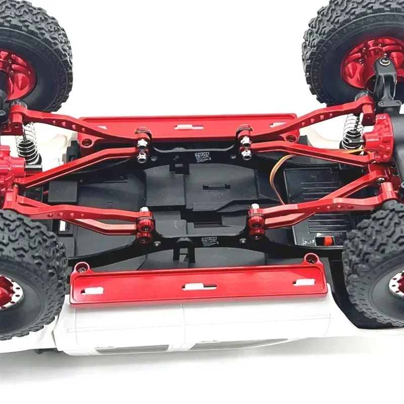 金属シャーシリンクロッドプルロッドマウントサイドペダルショックマウントセット 1/16 RC カーアップグレードパーツアクセサリー WPL C64 1/16 RC カー用